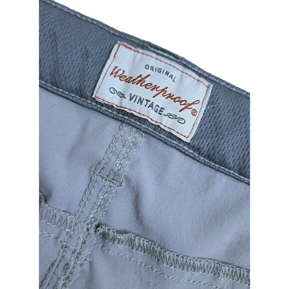 Weatherproof Vintage Men's 40 Cargo Zip Pocket Nylon Stretch Gray Shorts Trail - Picture 4 of 9